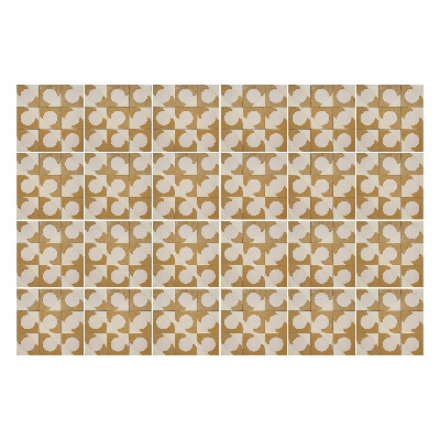 Samolepka na dlaždice Geometrické kruhy a čtverce