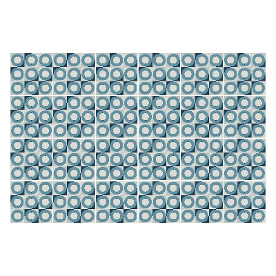 Nálepka na dlaždice Kostkované kruhy