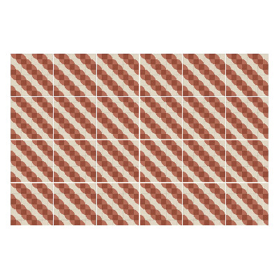 Nálepka na dlaždice Vlny v diagonálním vzoru