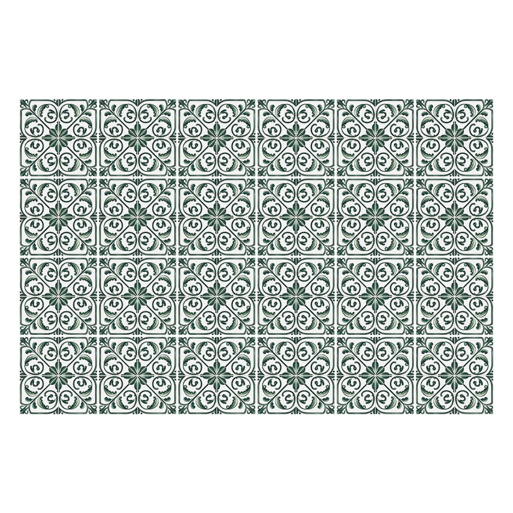 Samolepka na dlaždice Květinové ozdoby