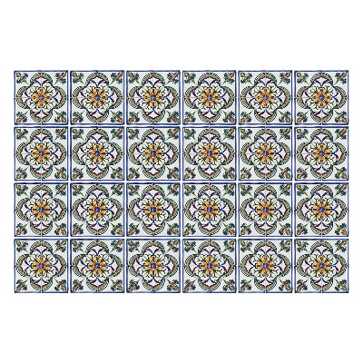 Nálepka na dlaždice Květinové ozdoby v uspořádání