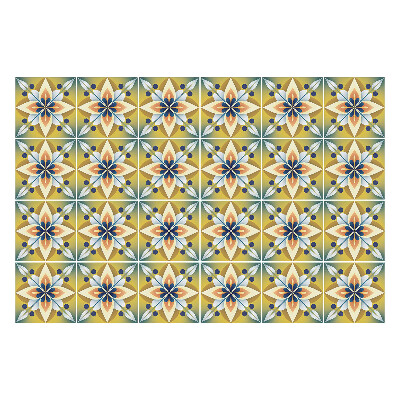 Samolepka na dlaždice Živé motivy v mřížce