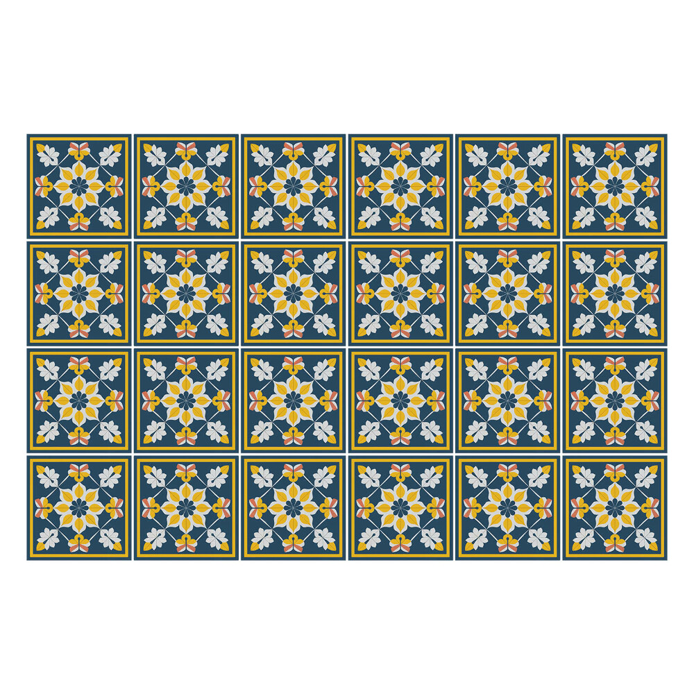 Samolepka na dlaždice Květinová aranžmá v rámech