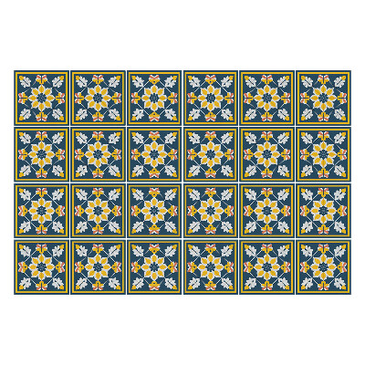 Samolepka na dlaždice Květinová aranžmá v rámech