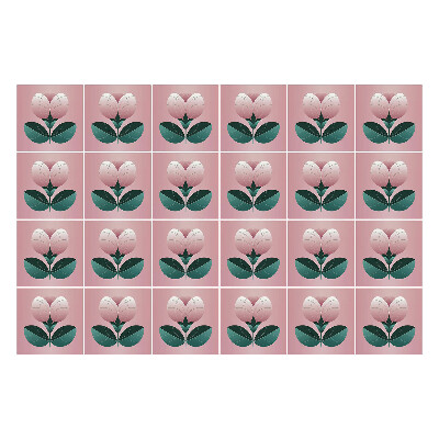 Samolepka na dlaždice Květinové ilustrace