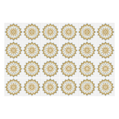 Samolepka na dlaždice Květinové mandaly