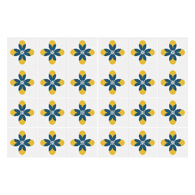 Samolepka na dlaždice Zajímavě zdobené dlaždice