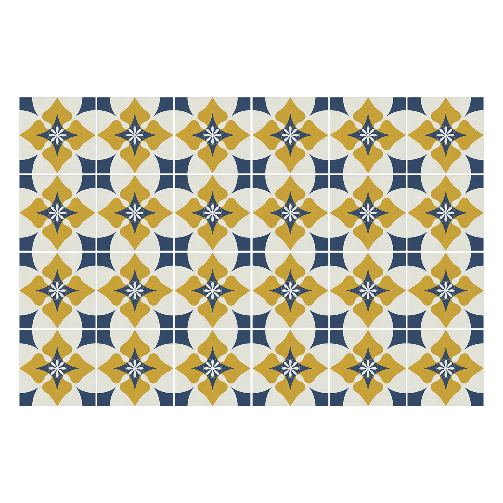 Nálepka na dlaždice Pastelové květinové motivy