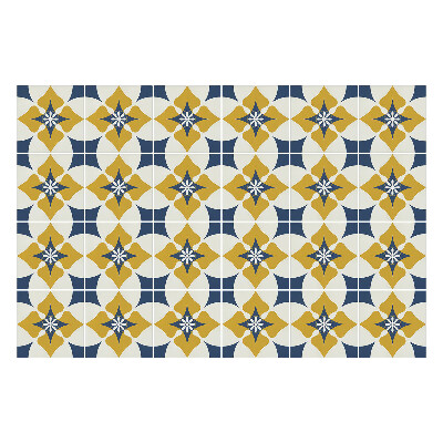 Nálepka na dlaždice Pastelové květinové motivy