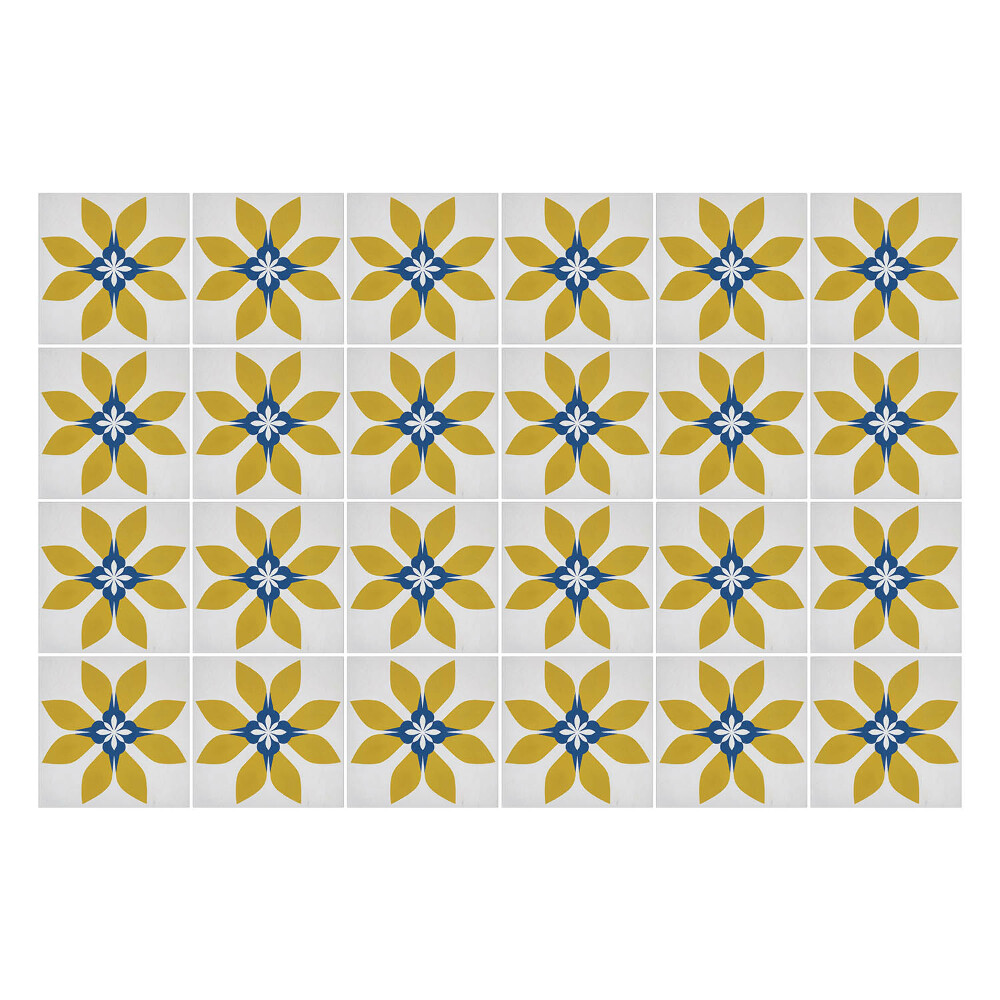 Samolepka na dlaždice Minimalistické květiny