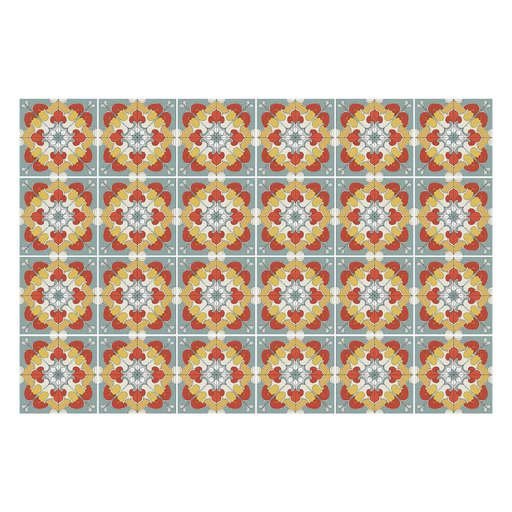 Nálepka na dlaždice Květinové motivy