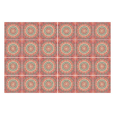 Samolepka na dlaždice Pastelové mandaly