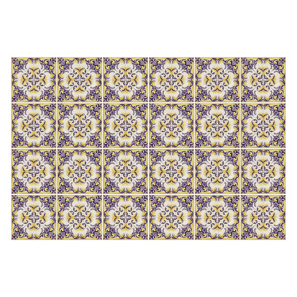 Nálepka na dlaždice Květinové ozdoby