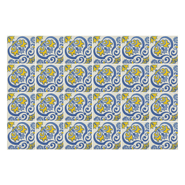 Samolepka na dlaždice Staré zdobené dlaždice