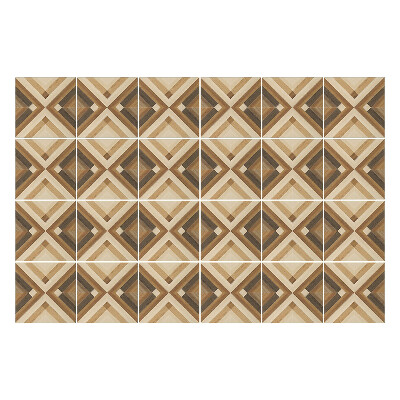 Nálepka na dlaždice Dřevěné kosočtverce v aranžmá