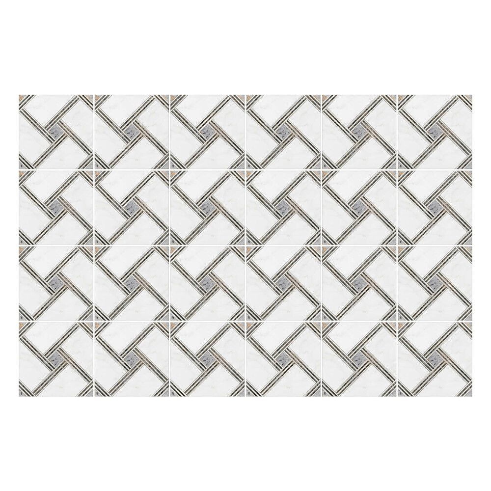 Samolepka na dlaždice Vazba kosočtverců v pletivu