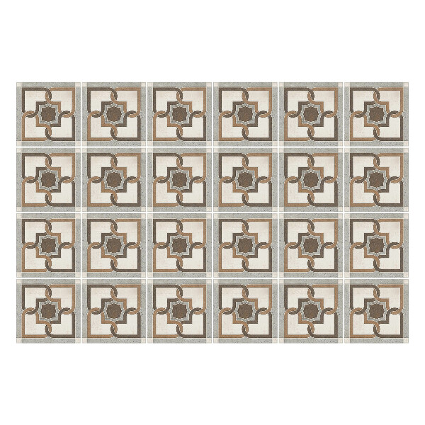 Samolepka na dlaždice Geometrické květiny v síti