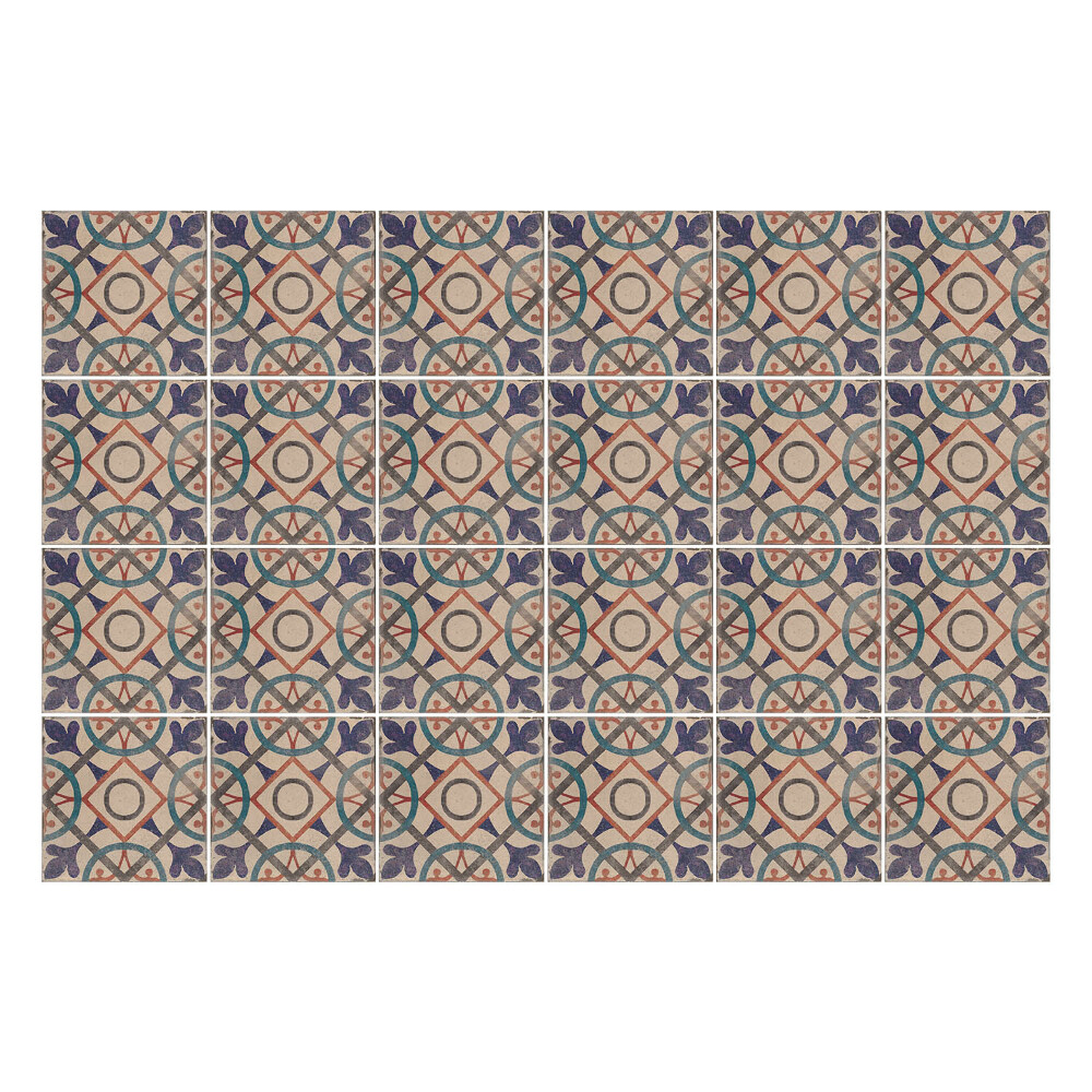 Samolepka na dlaždice Vintage retro dlaždice