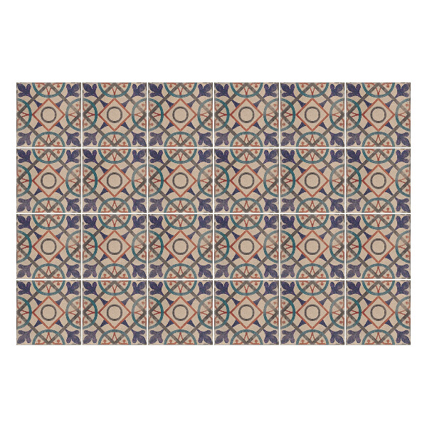 Samolepka na dlaždice Vintage retro dlaždice