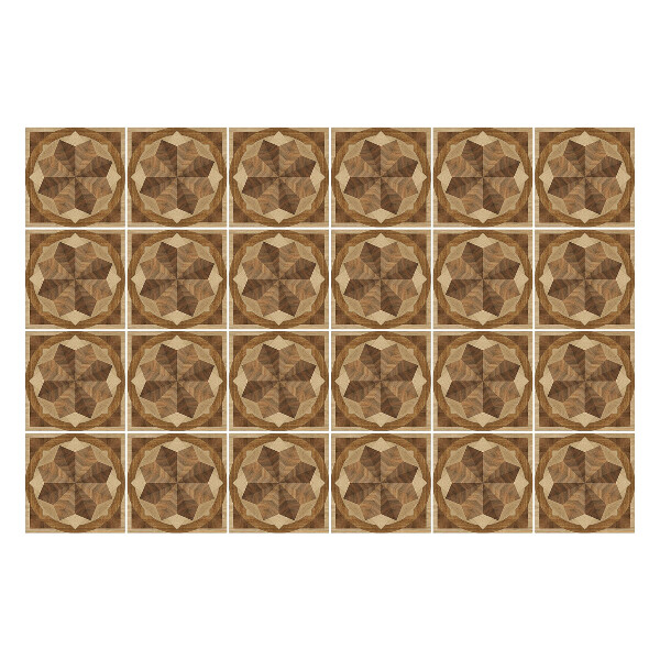 Samolepka na dlaždice Dřevěné hvězdičky