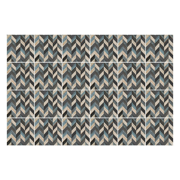 Samolepka na dlaždice Vertikální klikaté čáry