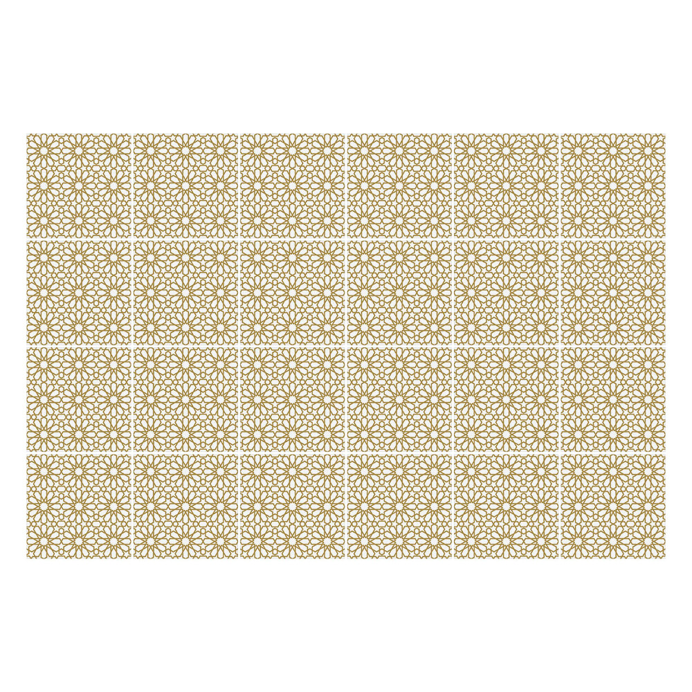 Samolepka na dlaždice Květinový motiv v síťce