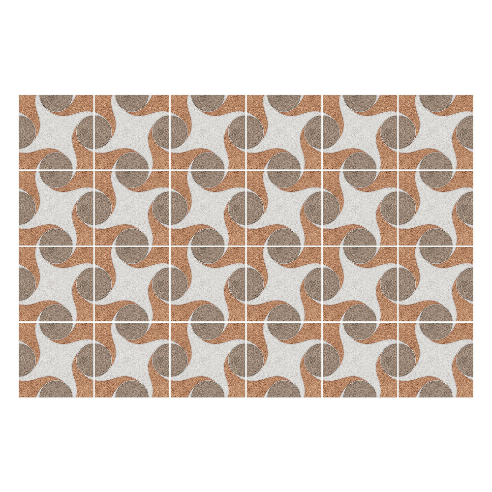 Samolepka na dlaždice Dynamické kružnice a elipsy