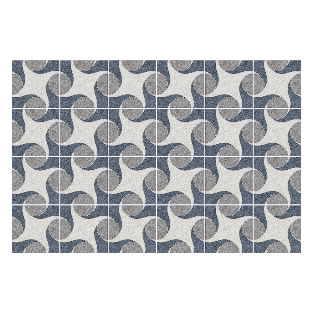 Nálepka na dlaždice Vlnité tvary