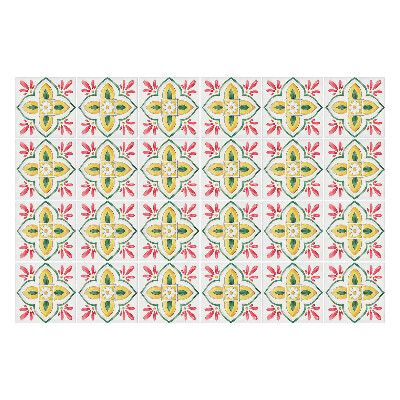 Samolepka na dlaždice Květinové ozdoby v uspořádání