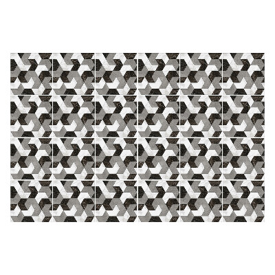 Samolepka na dlaždice Geometrické obrazce ve vazbách