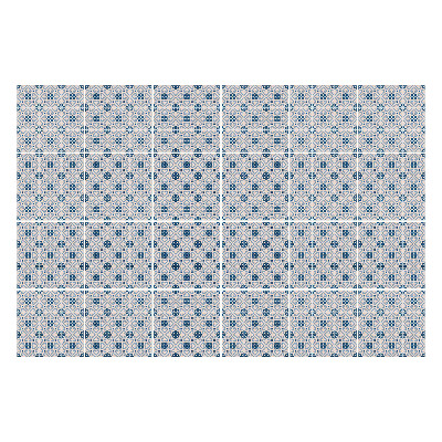 Nálepka na dlaždice Geometrické květinové motivy