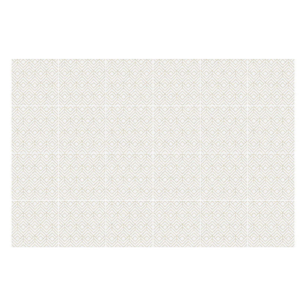 Nálepka na dlaždice Jemné kosočtverce a oválné tvary