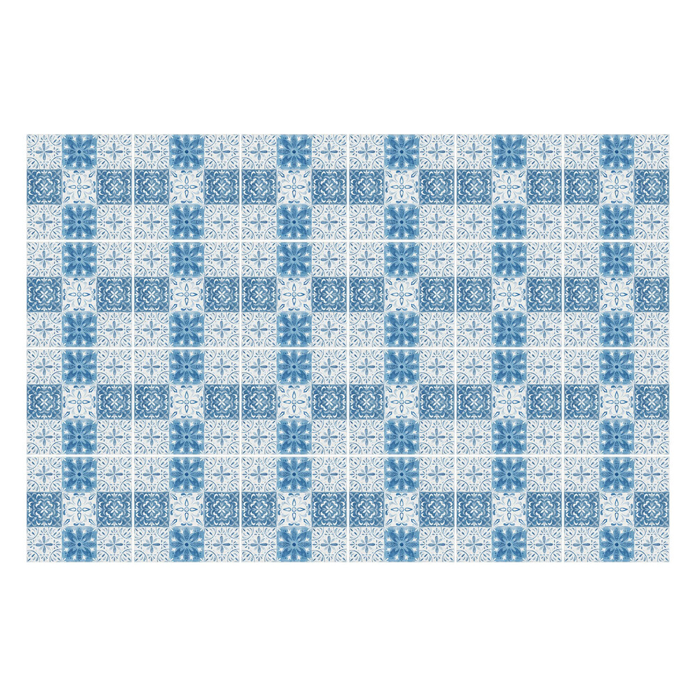 Samolepka na dlaždice Modré dlaždice