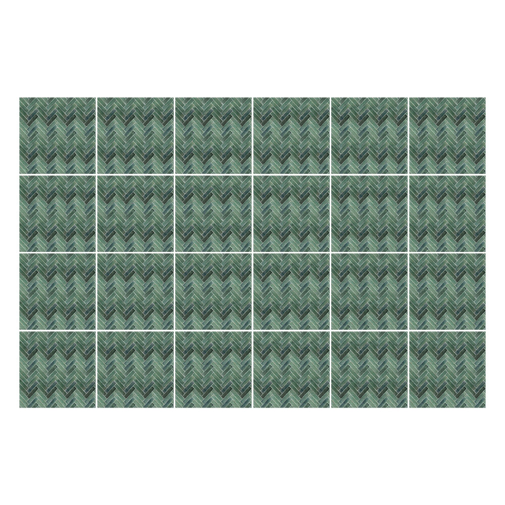 Nálepka na dlaždice Rybí kost glazura