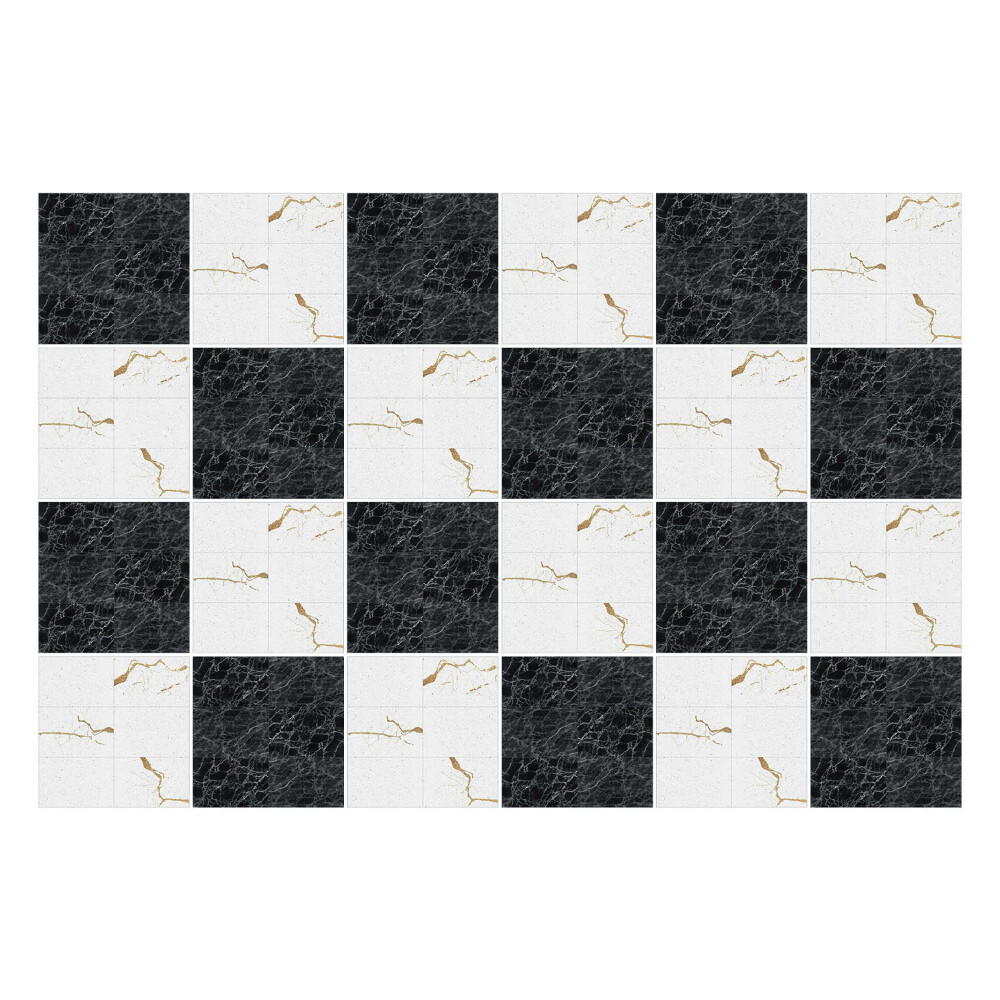 Samolepka na dlaždice Geometrie v kontrastech