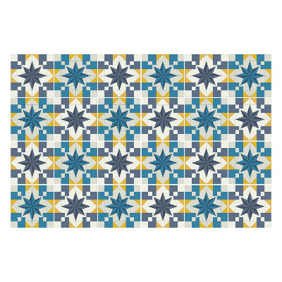 Samolepka na dlaždice Geometrie s hvězdami