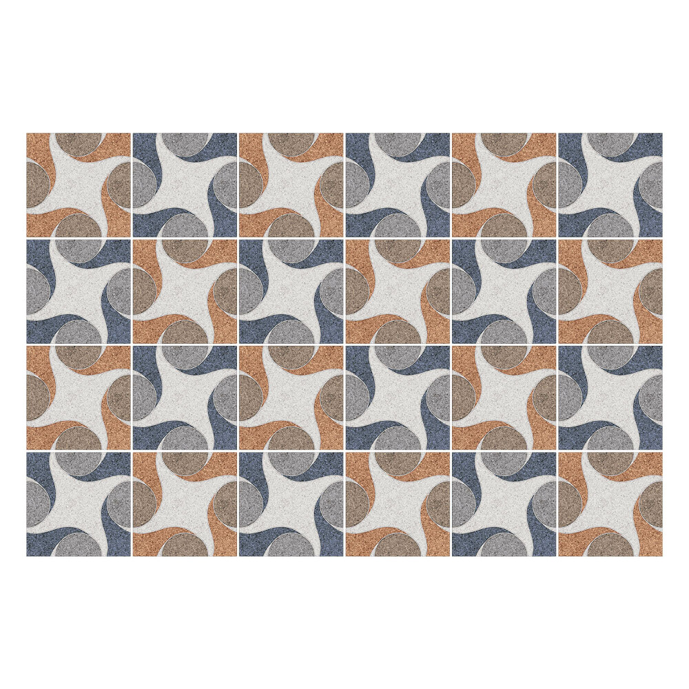 Nálepka na dlaždice Geometrické tvary v rozložení