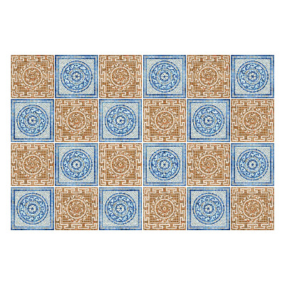 Samolepka na dlaždice Starožitná sada dlaždic