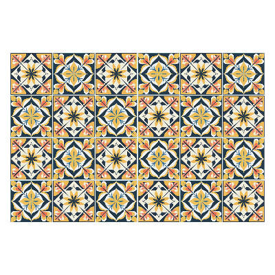 Samolepka na dlaždice Květinové motivy v aranžmá