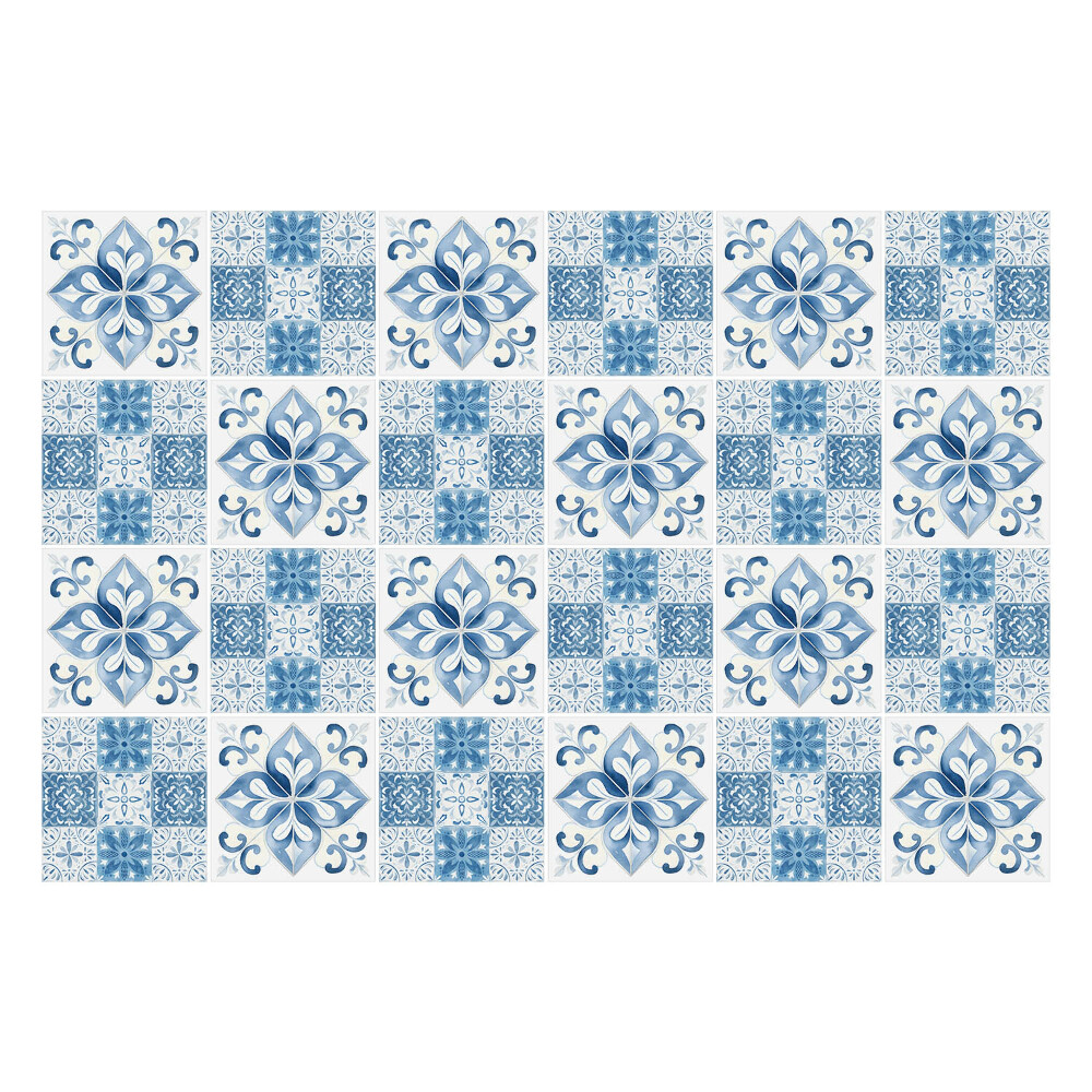 Nálepka na dlaždice Modrá dlaždicová mozaika