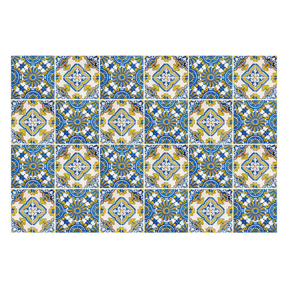 Nálepka na dlaždice Dekorativní květinové ozdoby