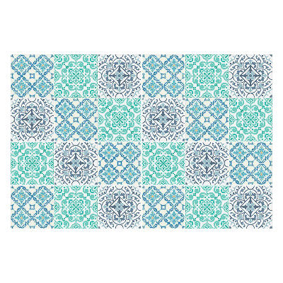 Nálepka na dlaždice Propletené květinové ornamenty