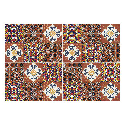 Samolepka na dlaždice Orientální keramické motivy