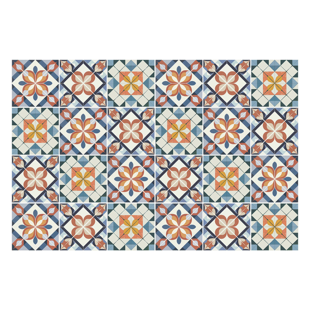 Nálepka na dlaždice Vzorovaná vintage mozaika