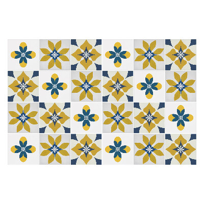 Nálepka na dlaždice Květinová mozaika