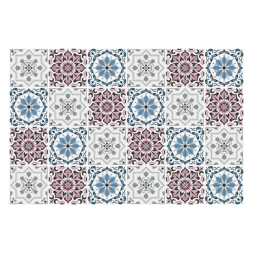 Samolepka na dlaždice Barevné, elegantní dlaždice