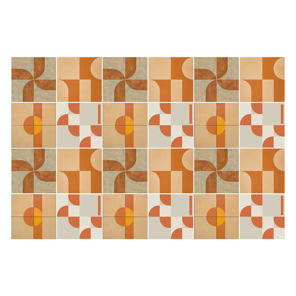 Nálepka na dlaždice Abstraktní geometrické tvary