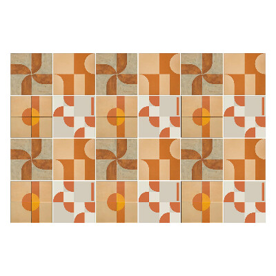 Nálepka na dlaždice Abstraktní geometrické tvary