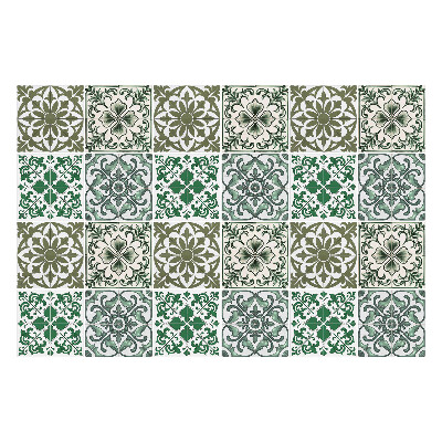 Samolepka na dlaždice Rostlinné a geometrické motivy