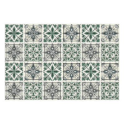 Samolepka na dlaždice Elegantní obklady s květinovým motivem